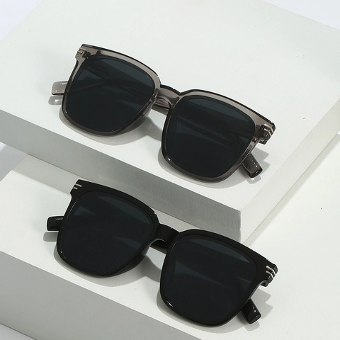 Übergroße Quadratische Sonnenbrille Für Damen PC Material UV400 Schutz Mode Retro Pendler Sonnenbrille