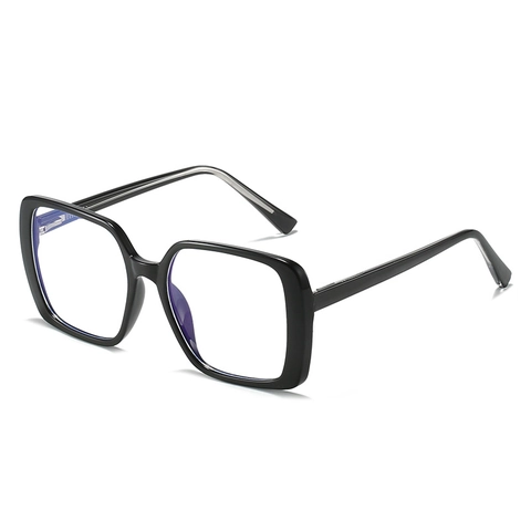 Montature Per Occhiali Quadrate Grandi TR90 Anti Luce Blu Occhiali Ottici Retrò Alla Moda Da Donna