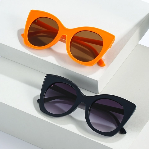 Cat Eye Sunglasses PC Frame UV400 Protection Outdoor Party Oversized Fashion Eyewear Women