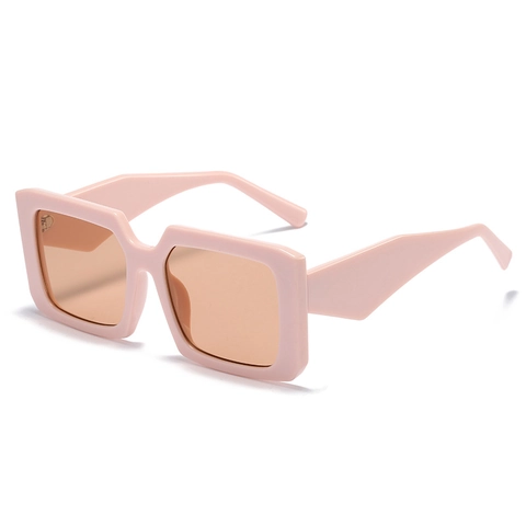 Oversized Square Sunglasses PC Frame UV400 Protection Wide Temple Retro Trendy Fashion For Women Men