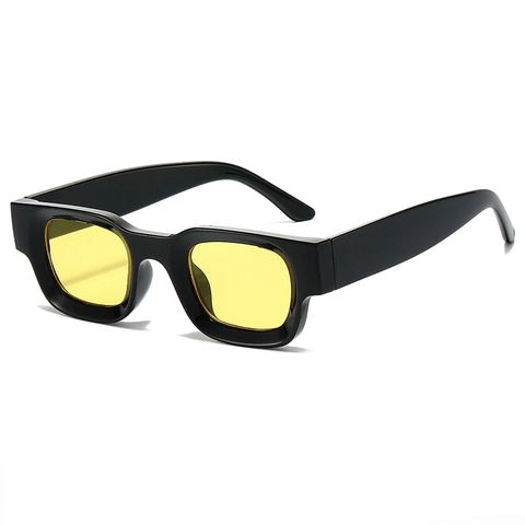 Lunettes De Soleil Carrées Style Rétro Hip Hop Punk Protection UV Lunettes PC Légères Accessoire De Mode Unisexe