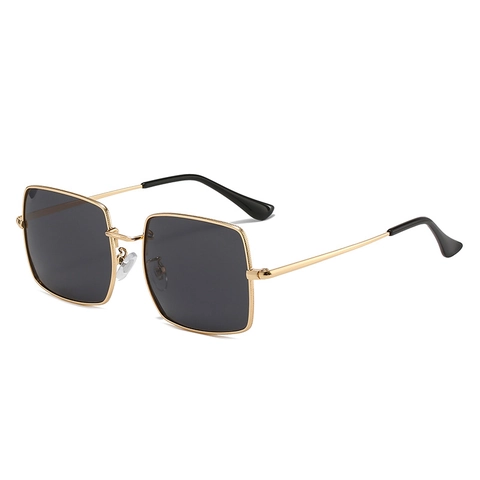 Oversized Square Sunglasses Metal Frame UV400 Protection Gradient TAC Lenses Fashion Eyewear For Men Women