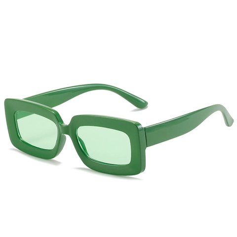 Vintage Rectangular Sunglasses PC Frame UV400 Protection Retro Fashion Jelly Color Sun Glasses For Women Men