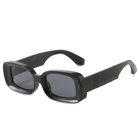 Gafas de Sol Rectangulares Vintage para Mujeres Hombres Protección UV400 Marco de PC Moda Playa Océano Colores de Caramelo