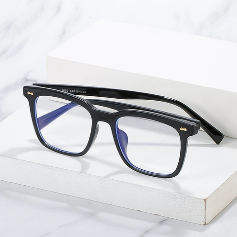 TR90 Square Frame Eyeglasses Anti Blue Light Transparent Fashion Retro Clear Lens For Women