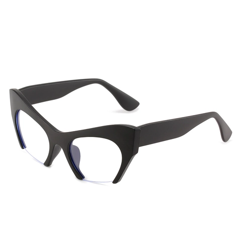 Montatura Occhiali Cat Eye PC Mezza Montatura Protezione Luce Blu Decorativi Moda Retro Occhiali Ottici Per Donne