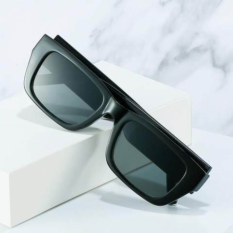 Retro Rectangle Sunglasses PC Frame Fashion UV400 Protection For Men Women Streetwear Lightweight Square Frame