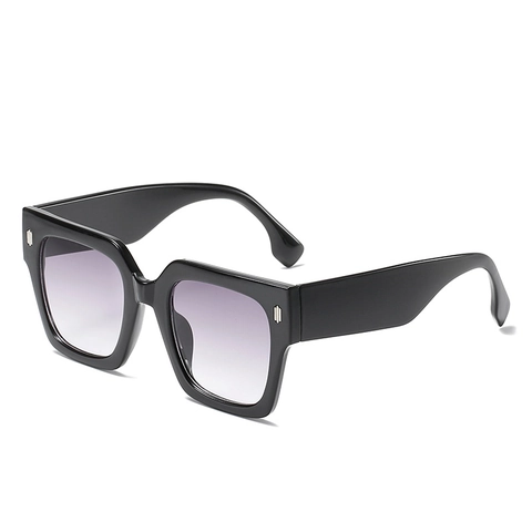 Retro Oversized Square Sunglasses For Women Men PC Frame UV400 Protection Gradient Lens Fashion Outdoor Travel
