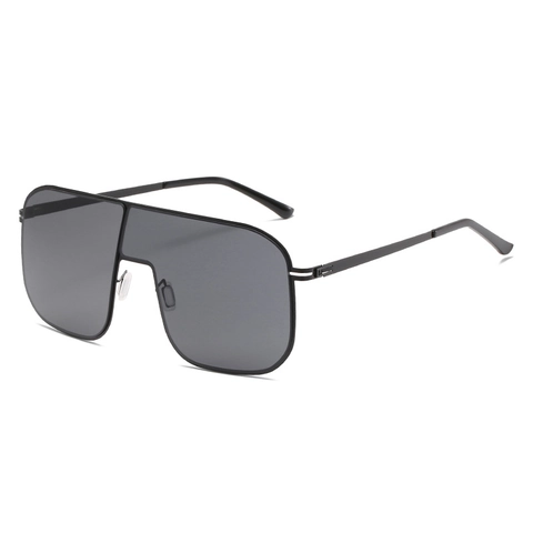 Oversized Square Sunglasses Metal Frame UV400 Gradient Lens Integrated Large Frame Fashion Eyewear For Women Men