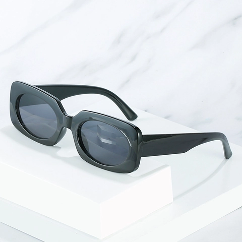 Retro Square Sunglasses Fashion Y2K PC Frame AC Lens UV400 Checkerboard Candy Color Eyewear Women Men