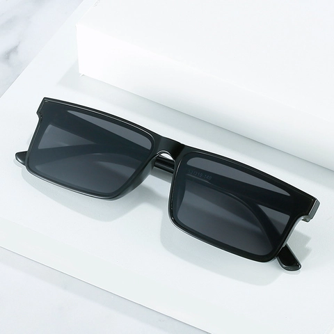 Retro Rectangular Sunglasses PC Small Frame UV400 Fashion Streetwear Travel Eye Protection Sunglasses
