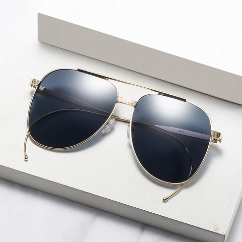 Classic Aviator Sunglasses UV400 Protection Double Bridge Metal Frame Fashion Eyewear For Men Women Outdoor Travel Daily