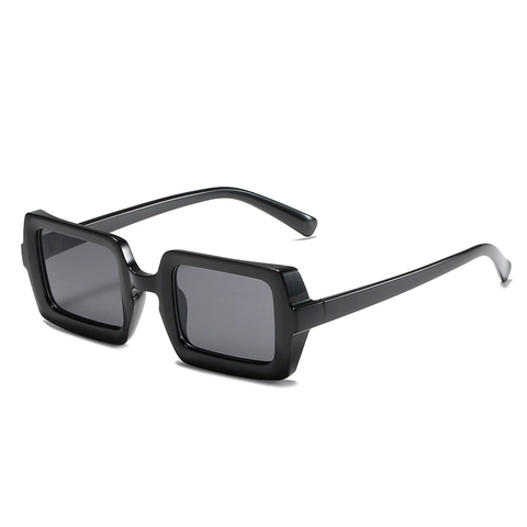 Lunettes De Soleil Carrées Rétro Monture PC Épaisse Protection UV Hip Hop Streetwear Tendance Unisexe