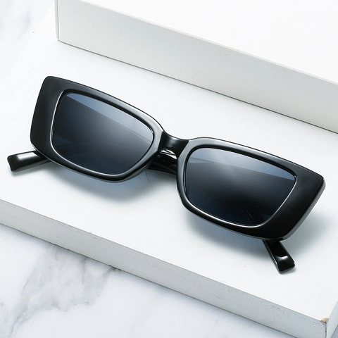Rectangular Sunglasses UV400 Protection Thick Frame Square Sun Glasses Retro Vintage Fashion Eyewear For Women And Men