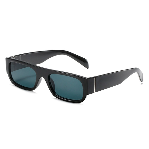 Vintage Rectangular Sunglasses For Women Men PC Frame UV400 Protection Retro Small Square Eyewear Trendy Fashion Shades