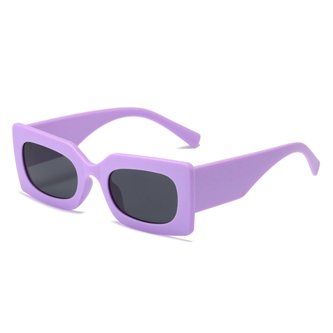 Fashion Rectangle Sunglasses Women Retro Square Chunky Plastic Frame UV400 Protection Vintage Candy Color Eyewear