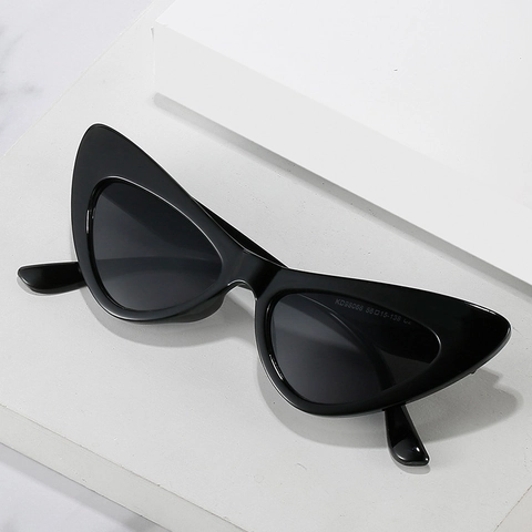 Retro Cat Eye Sunglasses Vintage Small Frame UV400 Protection Fashion Streetwear Women Candy Color PC Plastic Frame