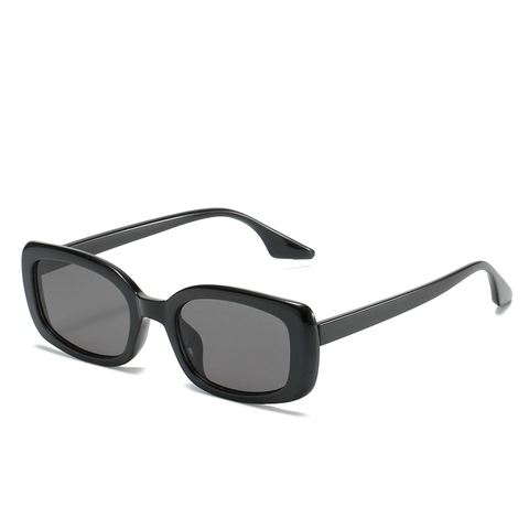 Vintage Rechthoek Zonnebril Unisex PC Frame AC Lens UV400 Bescherming Retro Kleine Grove Zonnebril Voor Heren Dames