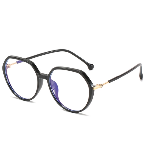 Montura Per Occhiali Poligono TR90 Metallo Anti Luce Blu Grandi Occhiali Geometrici Per Donna Occhiali Ottici Leggeri