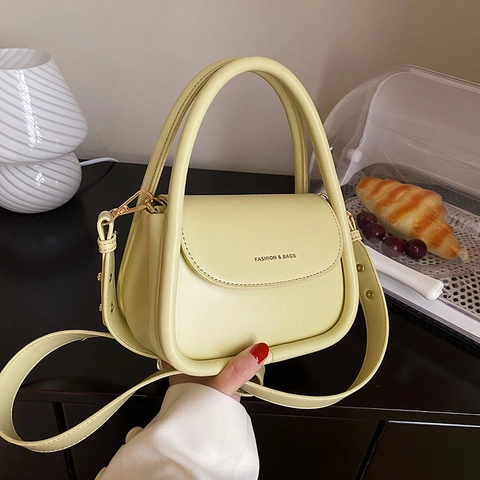 Women Mini PU Leather Handbag Crossbody Shoulder Bag With Top Handle Adjustable Strap Fashion Letter Print Urban Simple Style