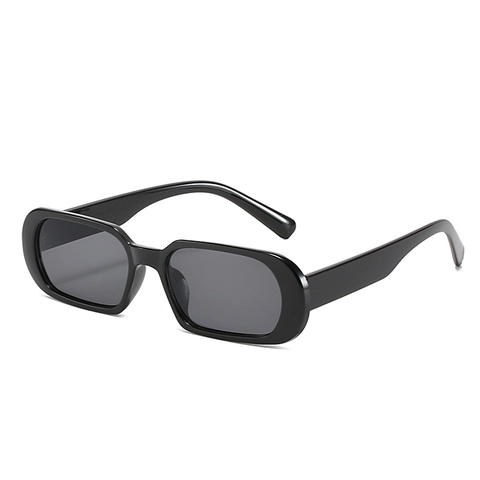 Lunettes De Soleil Rectangulaires Rétro Protection UV400 Monture PC Verre AC Couleur Jelly Mode Y2K Femmes Hommes