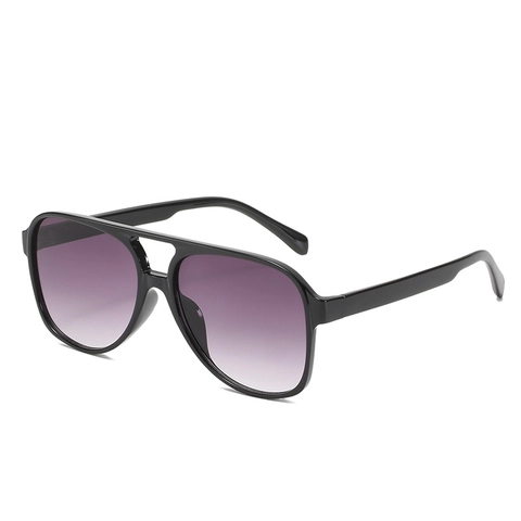 Vintage Aviator Sunglasses For Women Men UV400 Protection Double Bridge PC Frame Gradient Lens Pilot Fashion Retro Eyewear