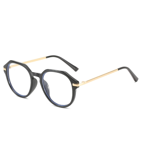 Occhiali Anti Luce Blu Poligonali Montatura TR90 Telaio Grande Aste In Metallo Moda Retrò Donne Uomini