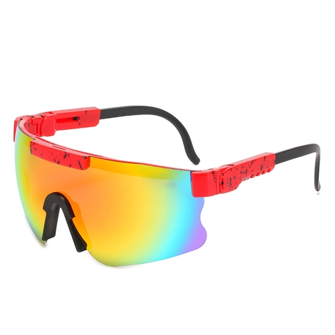 Lunettes De Soleil Polarisées Sport Verres TAC Protection UV400 Cyclisme Conduite Lunettes Masque Monture Éclaboussures Hommes Femmes