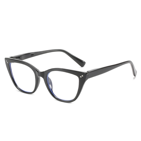 Montatura Occhiali Occhio Di Gatto Donna Retrò Anti Luce Blu Moda Senza Graduazione Occhiali Ottici PC Oversized