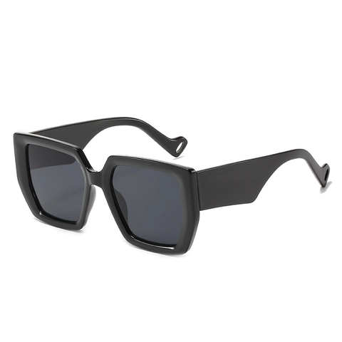 Vierkante Oversized Zonnebril PC Montuur AC Lenzen UV400 Bescherming Retro Mode Brillen Voor Dames Heren Reizen
