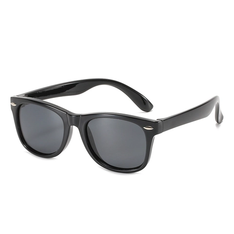 Occhiali Da Sole Per Bambini Montatura PC UV400 Polarizzati Protezione Moda Color Block Retro Per Ragazzi Ragazze