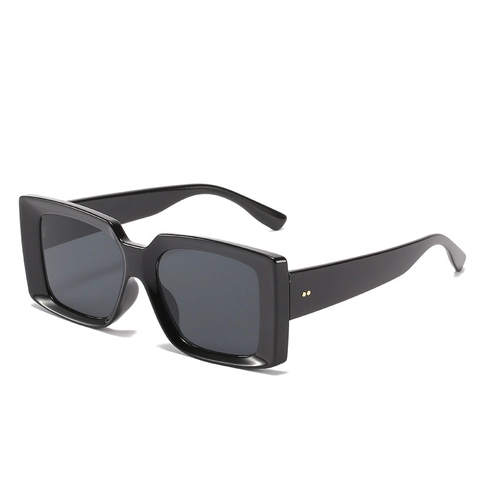 Retro Square Oversized Sunglasses PC Frame UV400 Protection Trendy Vintage Style For Women And Men