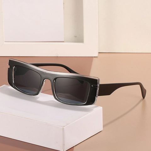 Rectangle Sunglasses PC Frame UV400 Protection Lightweight Vintage Square Eyewear For Women Men Outdoor Travel Party