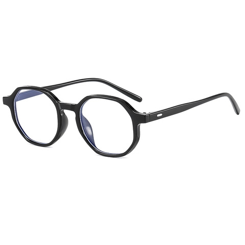 Occhiali Anti Luce Blu Donne Geometrico Ottagono Montatura PC Lente AC Retrò Moda Stile Ottico Montatura Decorativa