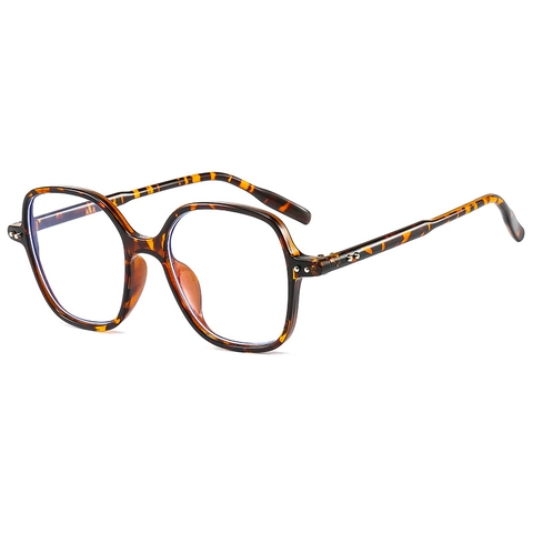 Oversized Anti Blue Light Glasses Retro Square PC Frame Fashion Computer Eyeglasses For Men Women
