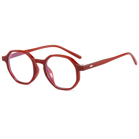 Occhiali Anti Luce Blu Donne Geometrico Ottagono Montatura PC Lente AC Retrò Moda Stile Ottico Montatura Decorativa
