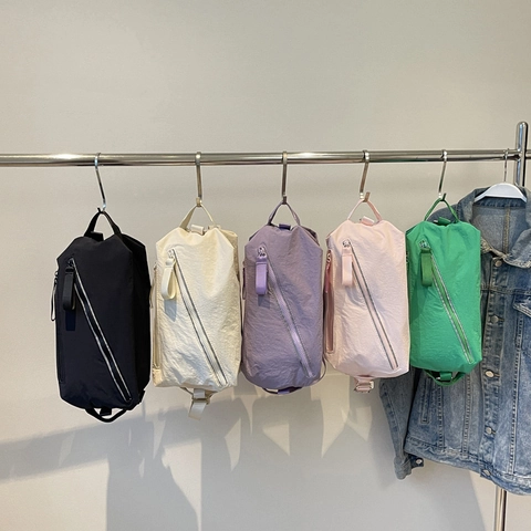 Große Kapazität Nylon Umhängetasche Minimalistisch Multifunktional Schulter Brusttasche Mit Diagonalem Reißverschluss Für Reisen Fitness
