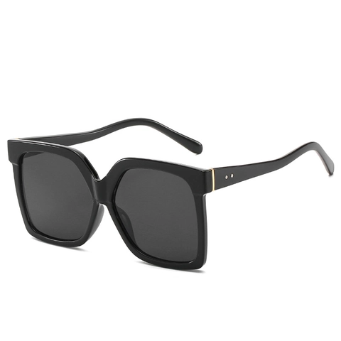 Oversized Vierkante Zonnebril Mode UV Bescherming PC Montuur AC Lens Gradiënt Vintage Brillen Voor Dames Heren