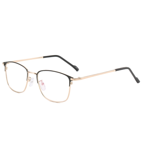 Montatura Per Occhiali Quadrata Metallo Anti Luce Blu Moda Business Per Uomo E Donna Occhiali Ottici Leggeri