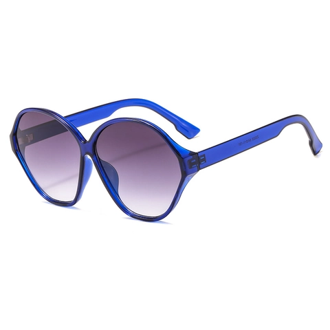 Oversized Oval Sunglasses PC Frame AC Lens UV400 Protection Trendy Retro Irregular Frame Eyewear For Women