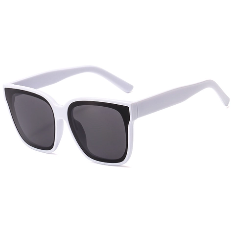 Quadratische Übergroße Sonnenbrille Kunststoffrahmen UV400 Schutz Vintage Fashion Brillen Für Frauen Outdoor