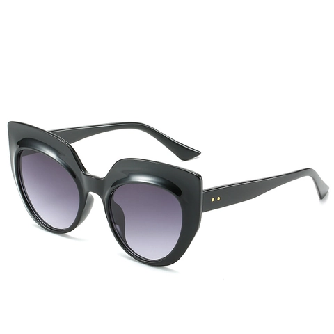 Cat Eye Zonnebril Oversized PC-Montuur UV400-Bescherming Mode Outdoor Reisbril Voor Dames