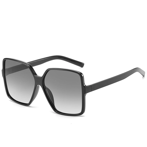 Mode Oversized Vierkante Zonnebril Voor Dames Retro PC Frame AC Lenzen UV400 Bescherming Trendy Vintage Brillen