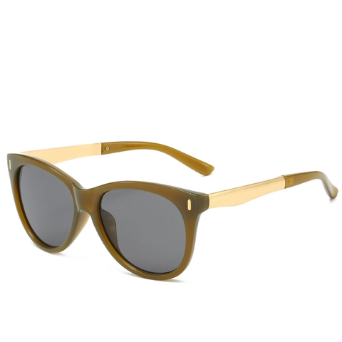 Vintage Katzenaugen Sonnenbrille Oversize PC Rahmen Metallbügel UV400 Schutz Retro Nietendekor Sonnenbrille Für Damen Herren