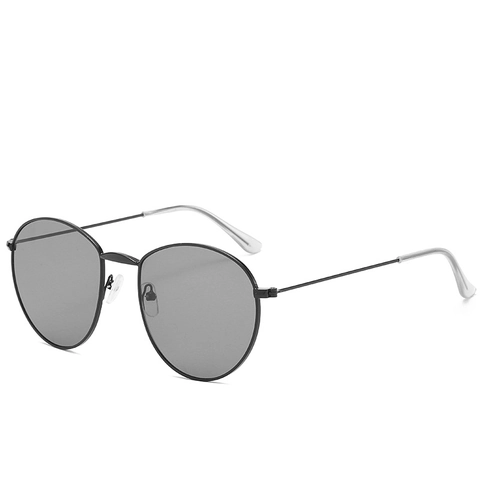 Retro Round Sunglasses Metal Frame UV400 Protection Vintage Minimalist Eyewear For Men Women Lightweight