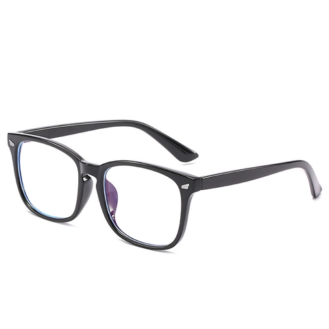 Occhiali Bloccanti Luce Blu Quadrati Retro Vintage Montatura In PC Cerniera In Metallo Leggeri Lenti Chiare Per Donne Uomini
