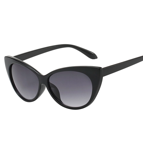 Lunettes De Soleil Oeil De Chat Rétro Vintage Protection UV400 Monture PC Verres AC Mode Surdimensionnée Pour Femmes