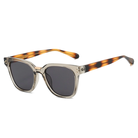 Gafas De Sol De Montura Cuadrada Material PC Protección UV400 Retro Moda Decoración De Remaches Para Mujeres Hombres Conducir Al Aire Libre