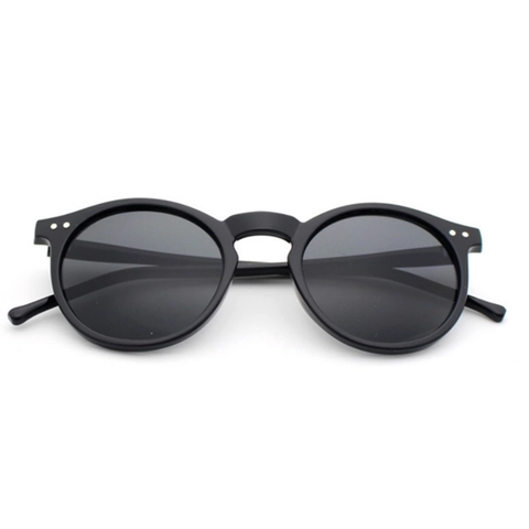 Retro Runde Sonnenbrille PC Rahmen AC Linse UV400 Schutz Vintage Niete Mode Shades Für Frauen Männer Outdoor Reisen