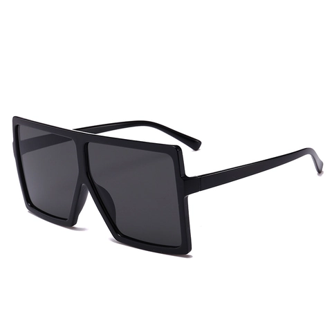 Oversized Square Sunglasses With PC Frame And AC Lenses For Women Trendy UV400 Protection Street Style Retro Eyewear